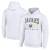 Buffalo Sabres Starter Retro Graphic Pullover Hoodie - White Hoodies