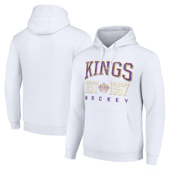 Los Angeles Kings Starter Retro Graphic Pullover Hoodie - White Hoodies