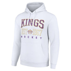 Los Angeles Kings Starter Retro Graphic Pullover Hoodie - White Hoodies