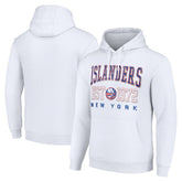 New York Islanders Starter Retro Graphic Pullover Hoodie - White Hoodies