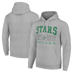 Dallas Stars Starter Graphic Pullover Hoodie - Heather Gray Hoodies