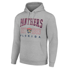 Florida Panthers Starter Graphic Pullover Hoodie - Heather Gray Hoodies