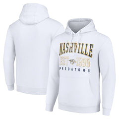 Nashville Predators Starter Graphic Pullover Hoodie - White Hoodies