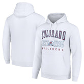 Colorado Avalanche Starter Graphic Pullover Hoodie - White Hoodies