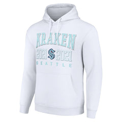 Seattle Kraken Starter Graphic Pullover Hoodie - White Hoodies