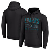 San Jose Sharks Starter Graphic Pullover Hoodie - Black Hoodies