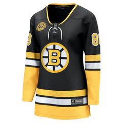 David Pastrnak Boston Bruins Fanatics Women's 100th Anniversary Breakaway Jersey - Black Jerseys
