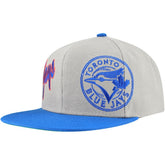 Toronto Blue Jays Knock Out Panel Snapback Hat Gray
