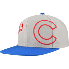 Chicago Cubs Knock Out Panel Snapback Hat Gray