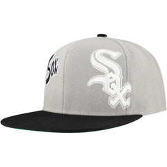 Chicago White Sox Knock Out Panel Snapback Hat Gray