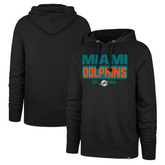 Miami Dolphins '47 Box Out Headline Pullover Hoodie - Black on sale