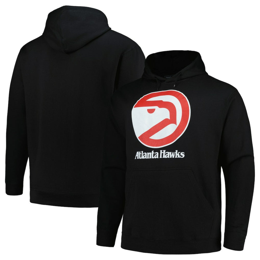 Atlanta Hawks Hardwood Classics Big & Tall Pullover Hoodie - Black for sale