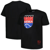 Sacramento Kings Big & Tall Hardwood Classics Vintage Logo T-Shirt - Black outlet