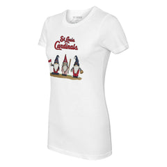 St. Louis Cardinals Tiny Turnip Women's Gnomes T-Shirt White