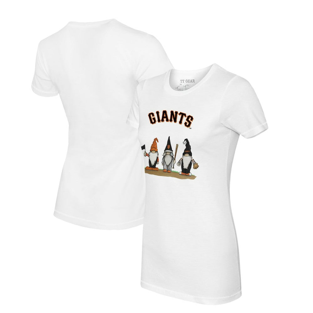 San Francisco Giants Tiny Turnip Women's Gnomes T-Shirt White