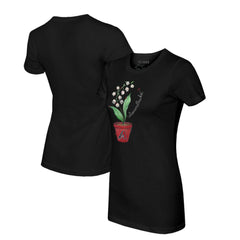 Arizona Diamondbacks Tiny Turnip Women's Lilies & Ladybugs T-Shirt Black