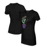 Colorado Rockies Tiny Turnip Women's Lilies & Ladybugs T-Shirt Black
