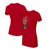 St. Louis Cardinals Tiny Turnip Women's Lilies & Ladybugs T-Shirt Red