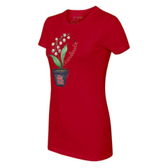 St. Louis Cardinals Tiny Turnip Women's Lilies & Ladybugs T-Shirt Red