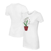 Los Angeles Angels Tiny Turnip Women's Lilies & Ladybugs T-Shirt White