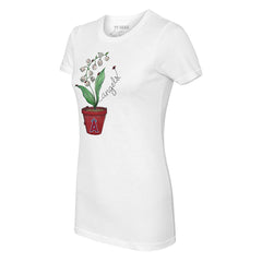 Los Angeles Angels Tiny Turnip Women's Lilies & Ladybugs T-Shirt White