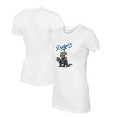 Los Angeles Dodgers Tiny Turnip Women's Triceratops T-Shirt White