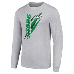 Dallas Stars Starter Color Scratch Long-Sleeve T-Shirt - Heather Gray T-shirts