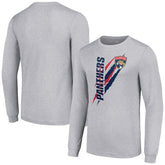 Florida Panthers Starter Color Scratch Long-Sleeve T-Shirt - Heather Gray T-shirts