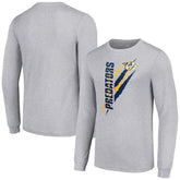 Nashville Predators Starter Color Scratch Long-Sleeve T-Shirt - Heather Gray T-shirts