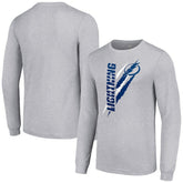 Tampa Bay Lightning Starter Color Scratch Long-Sleeve T-Shirt - Heather Gray T-shirts