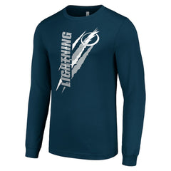 Tampa Bay Lightning Starter Color Scratch Long-Sleeve T-Shirt - Navy T-shirts
