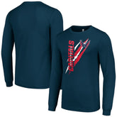 Washington Capitals Starter Color Scratch Long-Sleeve T-Shirt - Navy T-shirts
