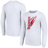 Detroit Red Wings Starter Color Scratch Long-Sleeve T-Shirt - White T-shirts