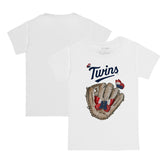 Minnesota Twins Tiny Turnip Youth Butterfly Glove T-Shirt White