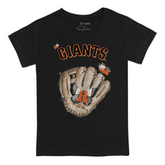 San Francisco Giants Tiny Turnip Youth Butterfly Glove T-Shirt Black