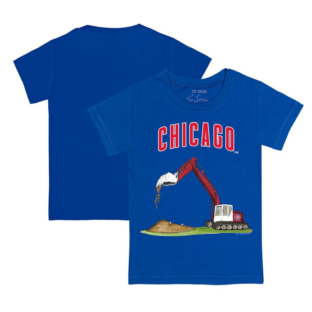 Chicago Cubs Tiny Turnip Youth Excavator T-Shirt Royal