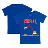 Chicago Cubs Tiny Turnip Youth Excavator T-Shirt Royal