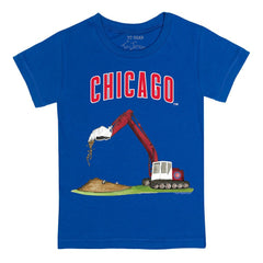 Chicago Cubs Tiny Turnip Youth Excavator T-Shirt Royal