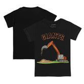 San Francisco Giants Tiny Turnip Youth Excavator T-Shirt Black