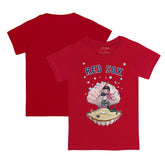 Boston Red Sox Tiny Turnip Youth Mermaid T-Shirt Red