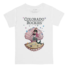 Colorado Rockies Tiny Turnip Youth Mermaid T-Shirt White