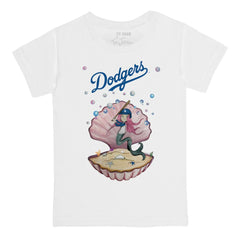 Los Angeles Dodgers Tiny Turnip Youth Mermaid T-Shirt White