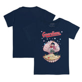 Cleveland Guardians Tiny Turnip Youth Mermaid T-Shirt Navy