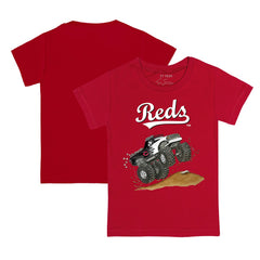 Cincinnati Reds Tiny Turnip Youth Monster Truck T-Shirt Red