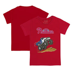 Philadelphia Phillies Tiny Turnip Youth Monster Truck T-Shirt Red