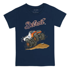 Detroit Tigers Tiny Turnip Youth Monster Truck T-Shirt Navy