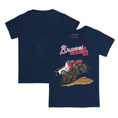 Atlanta Braves Tiny Turnip Youth Monster Truck T-Shirt Navy