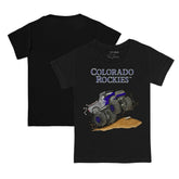 Colorado Rockies Tiny Turnip Youth Monster Truck T-Shirt Black