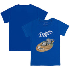 Los Angeles Dodgers Tiny Turnip Youth Race Car T-Shirt Royal