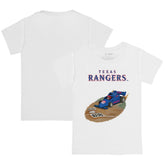 Texas Rangers Tiny Turnip Youth Race Car T-Shirt White